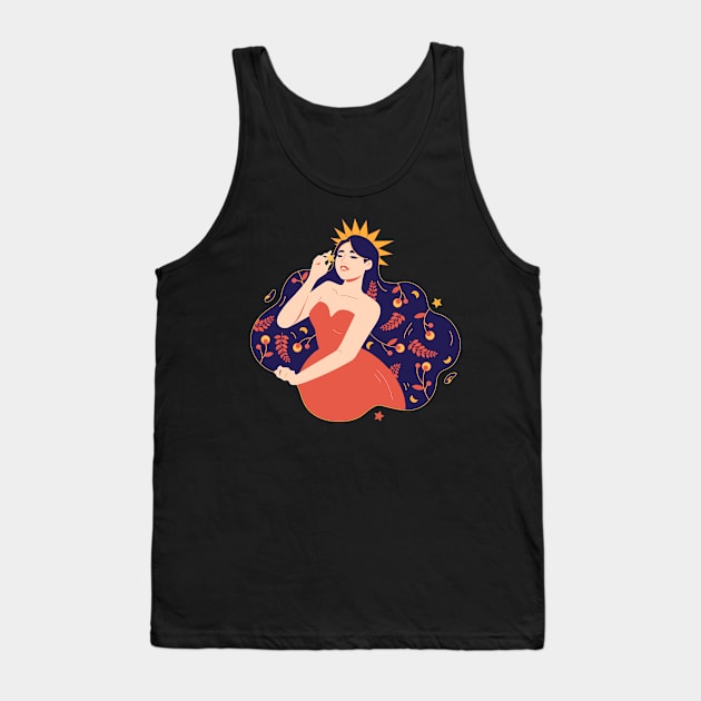 Nature's Crown Tank Top by kjm.illustrations